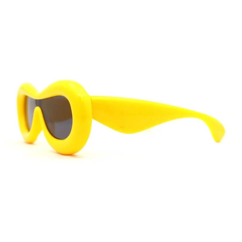 Yellow Sunglasses Women Fashion Designer Candy Color Beach Festival  Party Gafas
